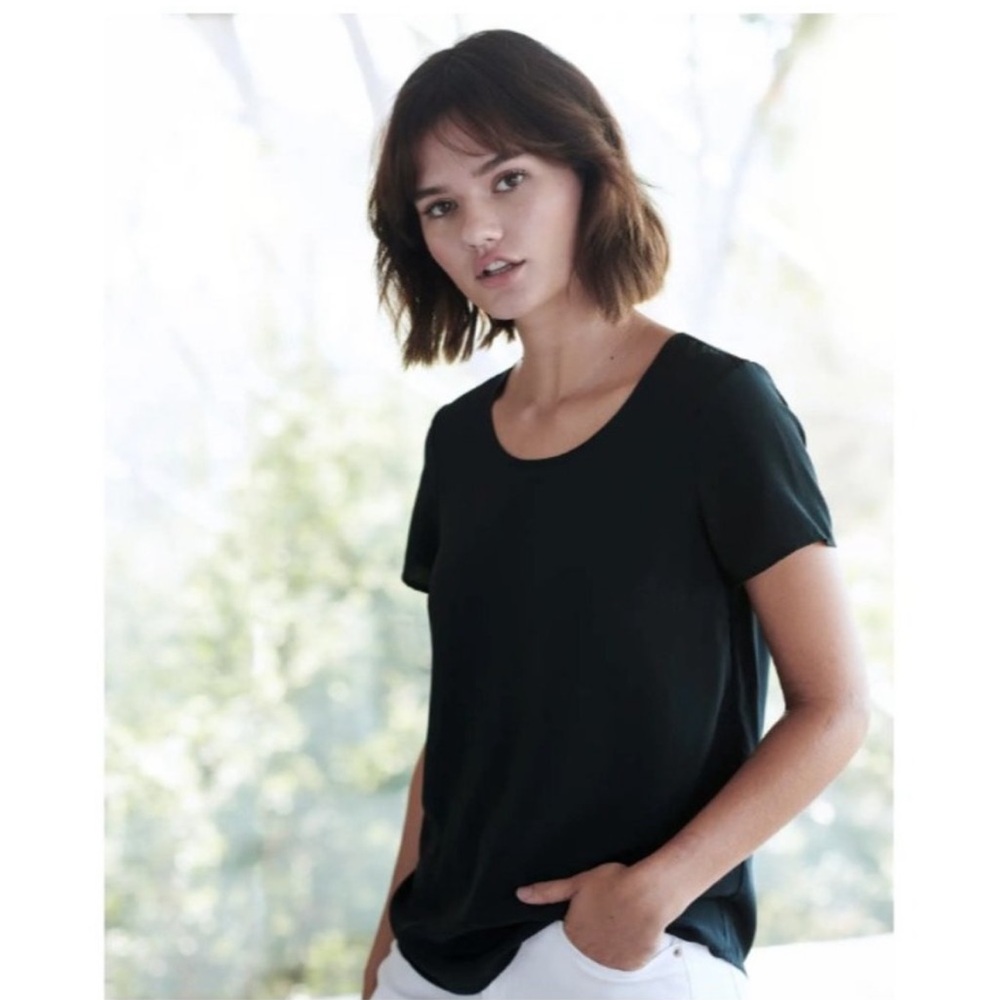 Quince Black Short Sleeve Tee Essential